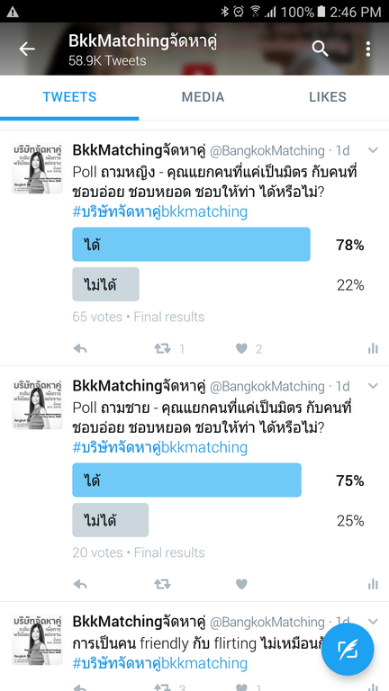 poll หาคู่ คนโสดหาคู่แยกคนที่เป็นมิตรกับอ่อย บริษัทจัดหาคู่ หาแฟน เว็บหาคู่ pantip