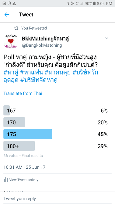 5733 5731 Poll บริษัทจัดหาคู่ บริการจัดหาคู่ เว็บหาคู่ น่าเชื่อถือ ปลอดภัย BangkokMatching.com 