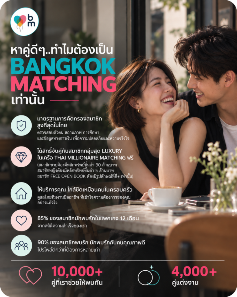 หาคู่ดีๆ ต้อง Bangkok Matching 2026